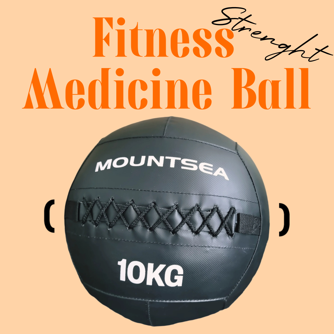 10kg Fitness Soft Medicine Ball | 35cm Diameter | Black Wall Ball